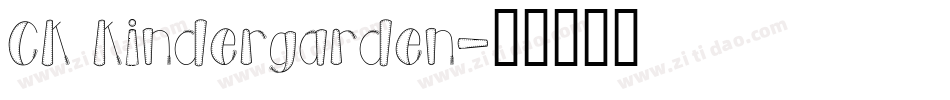 CK Kindergarden字体转换